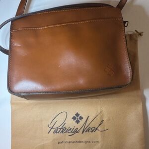 Patricia Nash Brown Leather Crossbody Bag